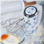 Laura Ashley Batteur Électrique Cuisine 300W avec Imprimé China Rose par VQ - Lave Vaisselle Sûr Batteurs à Main avec Batteurs e