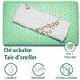 Flowen Oreiller Memorie Forme Coussin Ergonomique Cervical Idéal pour Le Soutien du Cou et de la Tête Orthopédique Anti Ronfleme