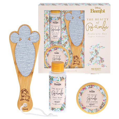 Bambi Thumper Ensemble de soins des pieds pour pédicure Disney | Mad Beauty | Trempage et lotion pour les pieds
