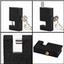 Kurtzy 2 x Lot Cadenas Robustes avec Clés - Cadenas Exterieur avec Manilles de 8 mm d’Épaisseur - Cadenas en Fonte Monobloc pour