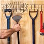 BELLE VOUS Porte Outils Mural 4 Pièces - 40,5 cm - Rangement Outils Mural Robuste pour Outils de Jardin, Pelles, Râteaux, Balais