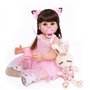SYP Poupée Reborn 48cm Bebe Reborn Fille 18 Pouces Réaliste Bebe Reborn Nurserie Vrai Enfant Garçon Jouet Cadeau de noël