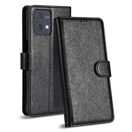 Case Collection pour Coque Motorola Moto G84 - Etui en Cuir avec Fentes Cartes [Blocage RFID] Antichoc [Béquille] Housse Protect