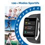 RUIMEN Montre Connectée Homme Femme Smartwatch Appel Bluetooth Montre Sport Podometre Cardiofrequencemetre Oxymetre Multisport p
