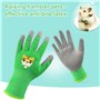 Gants de Jardinage pour Enfants, 2 Gants de Travail Convient aux Garçons et Aux Filles, Gants de Protection en Latex pour Enfant