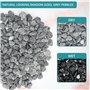 BELLE VOUS Galets Naturels Décoratifs Gris - 3,4 kg de Mini Pierres Assorties - Gravier de Rivière Décoratif pour Vases - Pots d