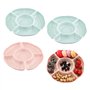 Chstarina 4 Pcs Plateaux à Compartiments Reutilisable