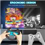 JoyHood Volants pour Switch/Switch OLED, Joy-Con Steering Wheel Compatible avec Mario Kart 8 Deluxe [Pack de 2] - Noir