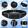 Alyvisun Ceinture de Running, Sac Banane Homme et Femme Réglable Ceinture Course à Pied Etanche Smartphone Banane Sport Jogging