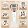 6 en 1 Tondeuse Femme Intime Sans Douleur Tondeuse Bikini Femme IPX7 Étanche