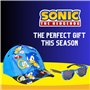 Sonic The Hedgehog Lunettes de Soleil et Casquette pour Garçons, Lunettes de Soleil Design Sonic Protection UV, Casquette D'été