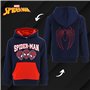 Spiderman Sweat à Capuche pour Garçons, Sweatshirt Textile Doux, Sweat Cadeau pour Enfants, Taille 4 Ans | Bleu Foncé