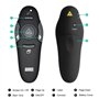 August LP205 Télécommande PowerPoint Laser Diaporama Pointeur Rouge pour Diapo et Présentation Professionnelle à distance Sans F