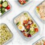 Winter Shore Boites Alimentaires Hermétiques avec Couvercles 630ml (10 pcs)- Récipients Meal Prep Verre Borosilicaté Sans BPA po