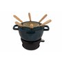 Cosy & Trendy Service à fondue en fonte "FONTESTIC" 6 personnes-Vert Héron-D18 Cm
