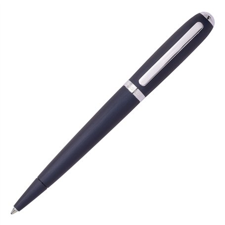 Hugo Boss Stylo à bille Contour - Bleu marine brossé