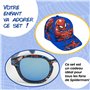 Ensemble Enfant – Casquette réglable + Lunettes de Soleil UV – Accessoires Marvel garçon – Idéal pour l’été, la Plage ou Un Anni