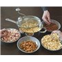 Poêle à Pop Corn avec Couvercle Transparent Verre et Manivelle