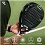 RYZE Raquette de Padel 100% Fibre de Carbone - Puissance + Contrôle Maximum - Padel Raquette avec EVA Pro Flex - Structure Légèr