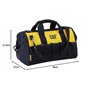 CATERPILLAR - Sac a outils 28L Base PVC Tissu Polyester 600D 10 poches extérieures 10 poches intérieures Léger