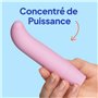 Baseks Curve Mini Vibromasseur Point G - Vibrateur Femme 10 vitesses avec stimulation du point G - Mini vibromasseurs Feminin Cl