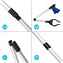 Outils de Ramassage, 82cm Pince de Préhension pour Personnes Agées, Extra-Long, Léger et Pratique, pour Prise de la Corbeille, R