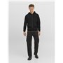 JACK & JONES Sweat à Capuche zippé Sweat à Capuche zippé Uni Black XS Black XS