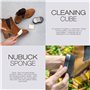 Cocciné Kit d'entretien 4 en 1 pour chaussures en daim, nubuck et membranes TEX - Utilisation confortable - Mini éponge de netto