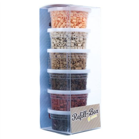 La Manuli Perles à Repasser Brun 3000 Pièces 5mm Fusible Perles pour les Enfants