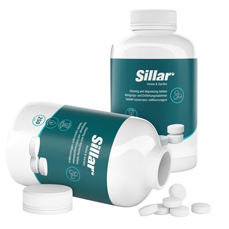 Sillar 250 Pastilles de nettoyage pour machine à café | compatible avec Jura Delonghi Siemens Bosch Krups Melitta 150x tablette