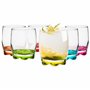Glasmark Lot de 6 bocaux en verre de 250 ml - Sols peints colorés