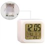 Retoo Réveil Numérique, Rétroéclairage LED 7 Couleurs, Écran LCD, 8x8x8cm, sans Fil, Fonction Thermomètre, Petit Cube pour Chamb