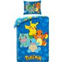 Parure de lit Pokémon 135 x 200 cm + 80 x 80 cm - Pokémon Pikachu