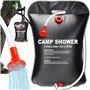 Retoo Douche de Camping 20 L/5 gallons Solaire Chauffe Solaire Douche Solaire Douche de Jardin d'extérieur Sac à Eau Solaire Por