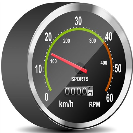 Retoo Compteur de vélo pour vélo et Ordinateur étanche mécanique analogique avec données précises rétro Compteur de Vitesse Acce