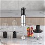 Retoo Mixeur plongeant 1200 W 15000 tr/min avec fonction turbo et 8 vitesses Col avec protection anti-éclaboussures Blender manu