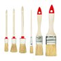 M7 Set de 6 Pinceaux 3 Plats 3 Ronds 0 "1.5" 2 "4" 6" Série 04 pour Travaux de Peinture avec Peintures et Vernis Couverture Unif