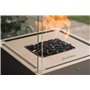 Planika Faro - Foyer Décoratif avec Cheminée pour Jardin - Chauffage de Terrasse au Gaz Propane - Extérieur - Portable - Minimal
