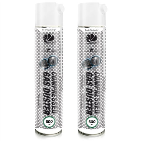 AABCOOLING Home&Office Compressed Gas Duster Bombe Air Sec 2x600ml – Aérosol d'Air Comprimé