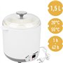 Browin 801013 Yaourtière - Fromagère avec Thermostat 1,5 L | Machine Électrique pour Yaourts et Fromages Faits Maison | Températ