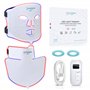 Nourished Bodynskin Masque LED visage et cou avec infrarouge proche - Luminothérapie bleue