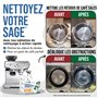 Caffenu Breville & Sage Tablettes de nettoyage pour café 10 x 1,4 g | Tablette nettoyante pour intérieur de votre machine Expres
