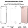 Hually Coque iPhone SE 2022/ SE 2020, iPhone 7/ 8 Transparent Doux Souple Extrêmement Antichoc Bumper TPU Silicone Etui pour iPh