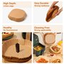 Diboniur Papier Cuisson Air Fryer, 100 Pièces 20cm Papier Sulfurisé pour Air Fryer, Antiadhésive Disposable Paper Liner Accessoi