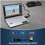 August VGB100 Enregistreur Convertisseur de Vidéo / Audio AV - Carte de Capture Vidéo Clé USB 2.0 – Câble de Transfert RCA vers 