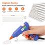 Dweyka Pistolet à Colle Chaude 75pcs Bâtons Chauffrage Rapide et Sûr Pistolet à Colle 20W, y Compris un Sac à Outils, Anti écoul