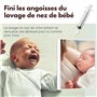 Mouche bébé seringue nasale 10ml ABBICARE™ sans BPA-CE | Kit 4 seringues avec embouts silicone + 2 pointes de remplissage et gui