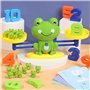 Probuk Jouet Mathématique, Apprentissage Math de Balance Jeu Grenouille Bloc et Cartes de Numérique, Jouets Éducatifs Jeux Mathé