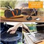 16 Pièces Ustensiles Barbecue Acier Inoxydable, Kit Barbecue, avec Bouteilles à Brosse Turner et Sac de Transport, idée pour Les