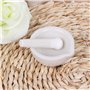 KINTRADE Mortier et pilon en porcelaine blanche polie – 5,8 cm de diamètre pour broyer les épices, les herbes et les médicaments